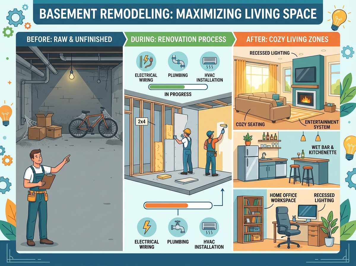 Basement Remodeling for More Living Space